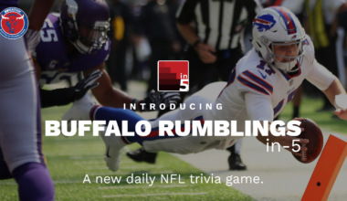 Buffalo Rumblings in-5, your daily Buffalo Bills trivia game for Sunday