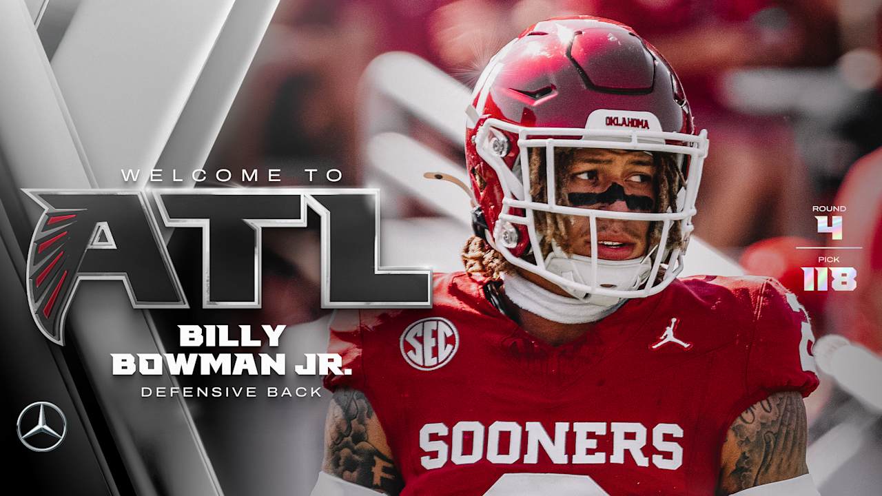Falcons select Billy Bowman Jr. with No. 118 pick in 2025 NFL Draft