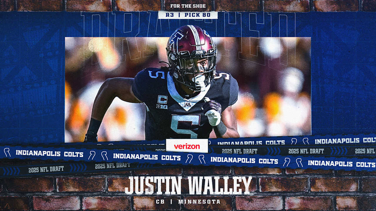 Colts select Minnesota CB Justin Walley in third round of 2025 NFL Draft