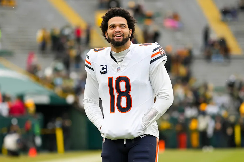 Quarterback Caleb Williams of the Chicago Bears should be looking for bigger and better things in 2025. (Photo by Todd Rosenberg/Getty Images)