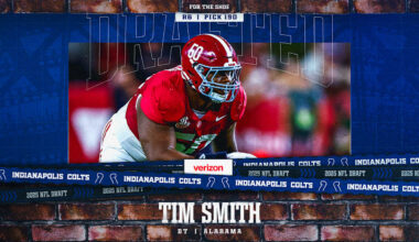 Colts select Alabama defensive tackle Tim Smith in sixth round of 2025 NFL Draft