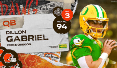 Browns select QB Dillon Gabriel with the No. 94 pick in the 2025 NFL Draft