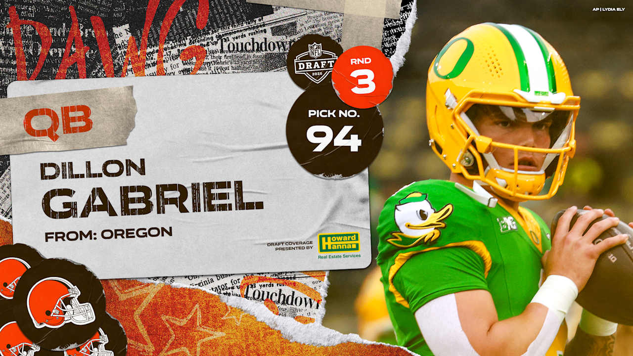 Browns select QB Dillon Gabriel with the No. 94 pick in the 2025 NFL Draft
