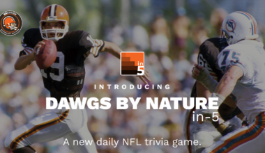 Dawgs By Nature Daily Browns trivia game for Thursday