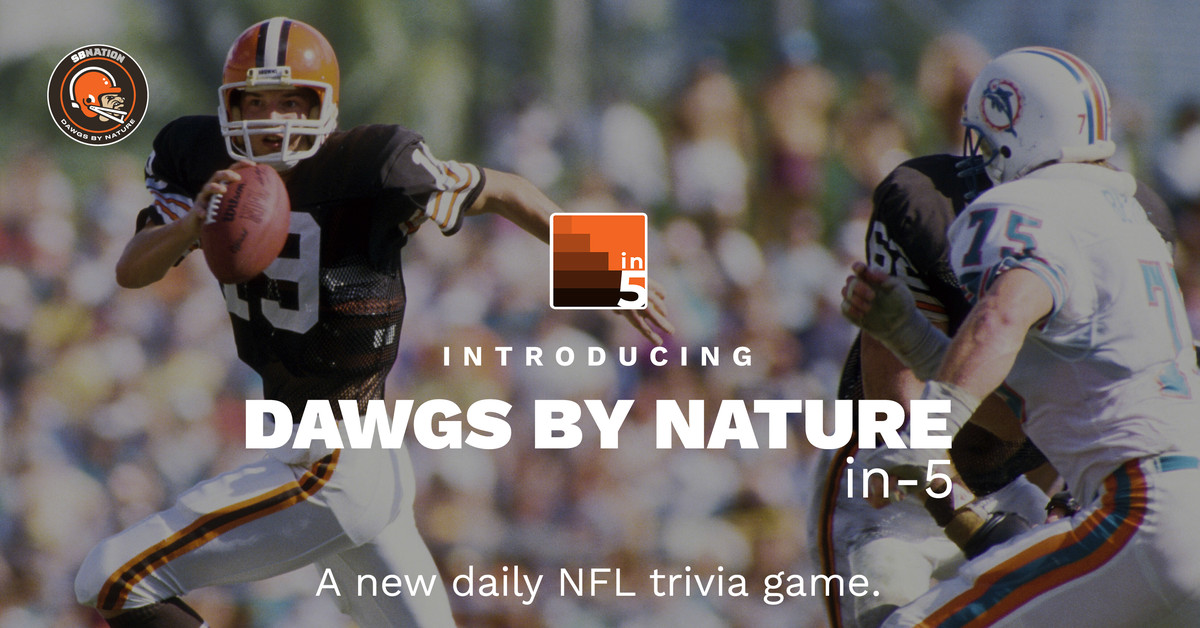 Dawgs By Nature Daily Browns trivia game for Thursday