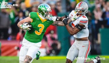 Rams tight end Terrance Ferguson, No. 46 pick in 2025 NFL Draft, excited about opportunity to work with Matthew Stafford