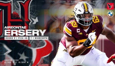 Houston Texans take Minnesota OL Aireontae Ersery 48th overall