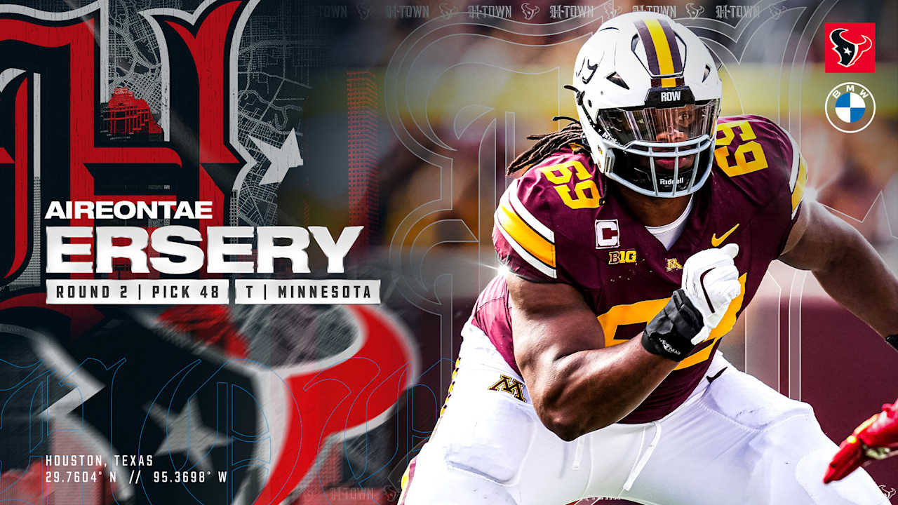 Houston Texans take Minnesota OL Aireontae Ersery 48th overall