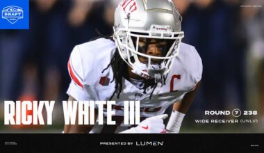 Wide Receiver, Ricky White III, UNLV, Pick No. 238