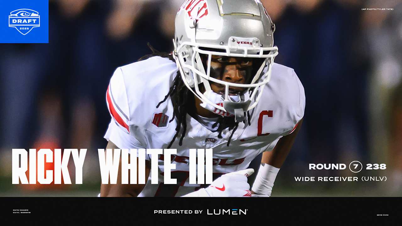 Wide Receiver, Ricky White III, UNLV, Pick No. 238