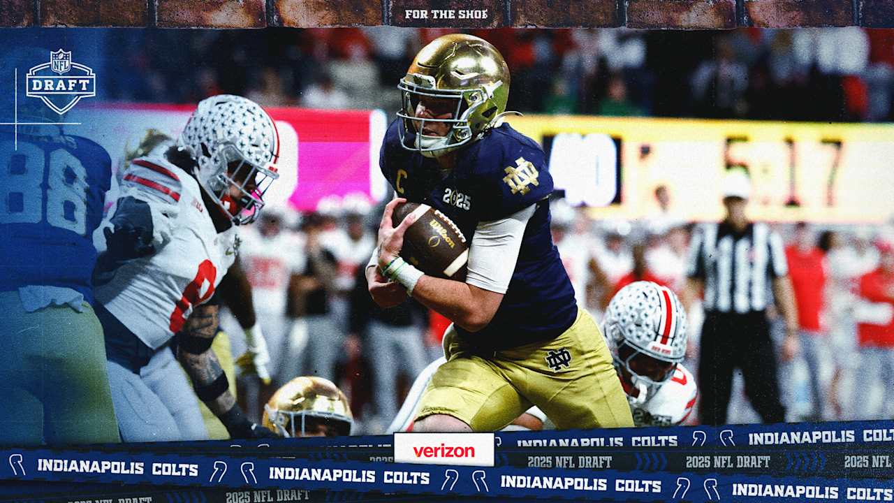 ‘No place I’d rather be:’ Riley Leonard excited to learn, compete in Colts' QB room