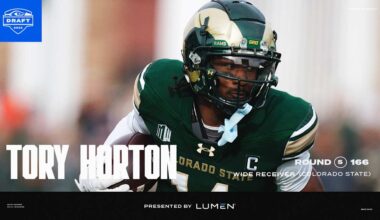 Wide Receiver, Tory Horton, Colorado State, Pick No. 166