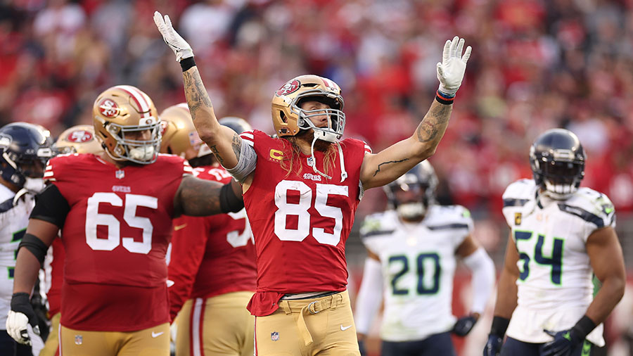Seattle Seahawks 49ers George Kittle NFC West...