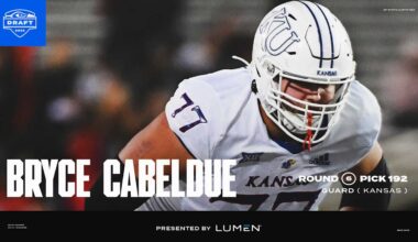 Guard, Bryce Cabeldue, Kansas, Pick No. 192