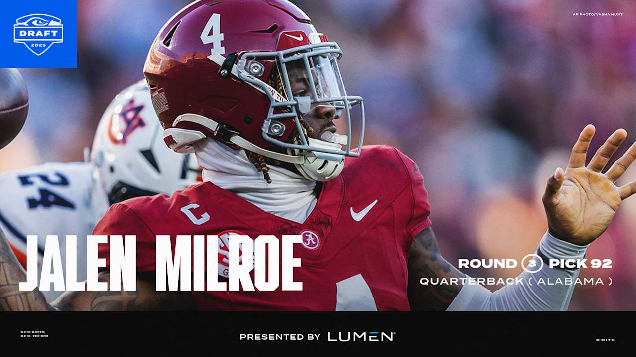 Quarterback, Jalen Milroe, Alabama, 92nd