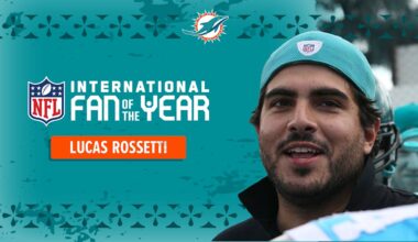 Miami Dolphins Fan Lucas Rossetti Announced as the 2024 NFL International Fan of the Year