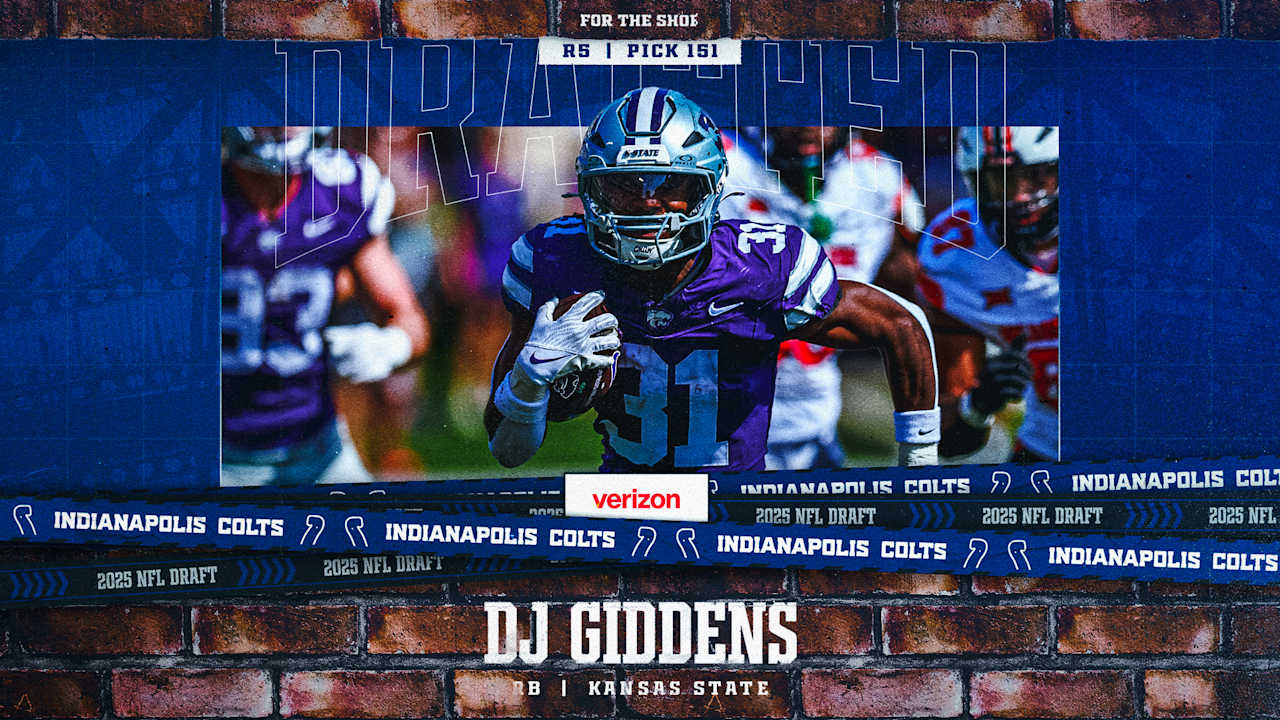 Colts select Kansas State running back D.J. Giddens in fifth round of 2025 NFL Draft