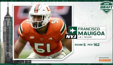 Linebacker Francisco Mauigoa, Miami, Round 5, Pick 162