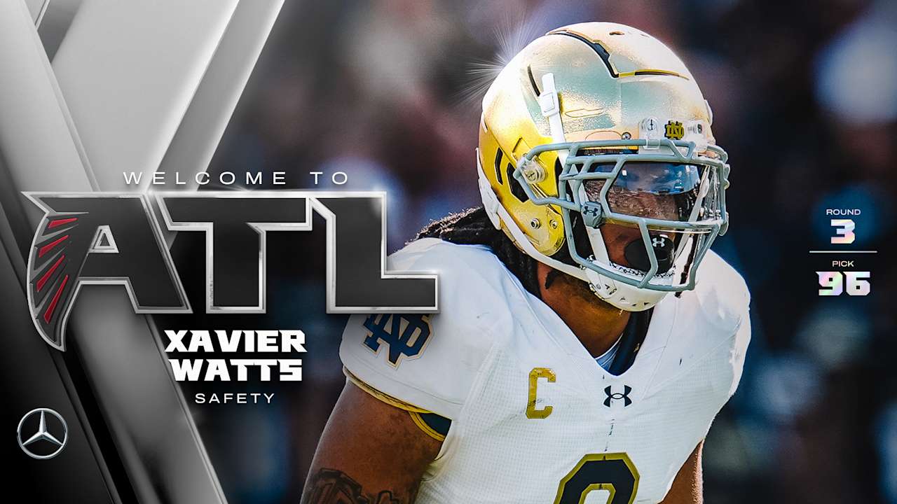 Falcons select safety Xavier Watts with the No. 96 pick in 2025 NFL Draft