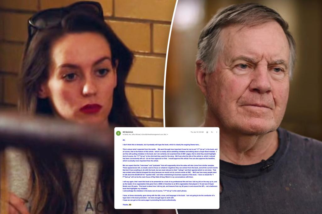 Jordon Hudson releases fiery Bill Belichick email in latest twist