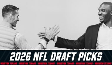 After some trades, the Houston Texans have eight picks in the 2026 NFL Draft, including a first-rounder and a pair of second round selections.