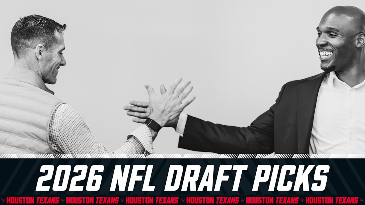 After some trades, the Houston Texans have eight picks in the 2026 NFL Draft, including a first-rounder and a pair of second round selections.