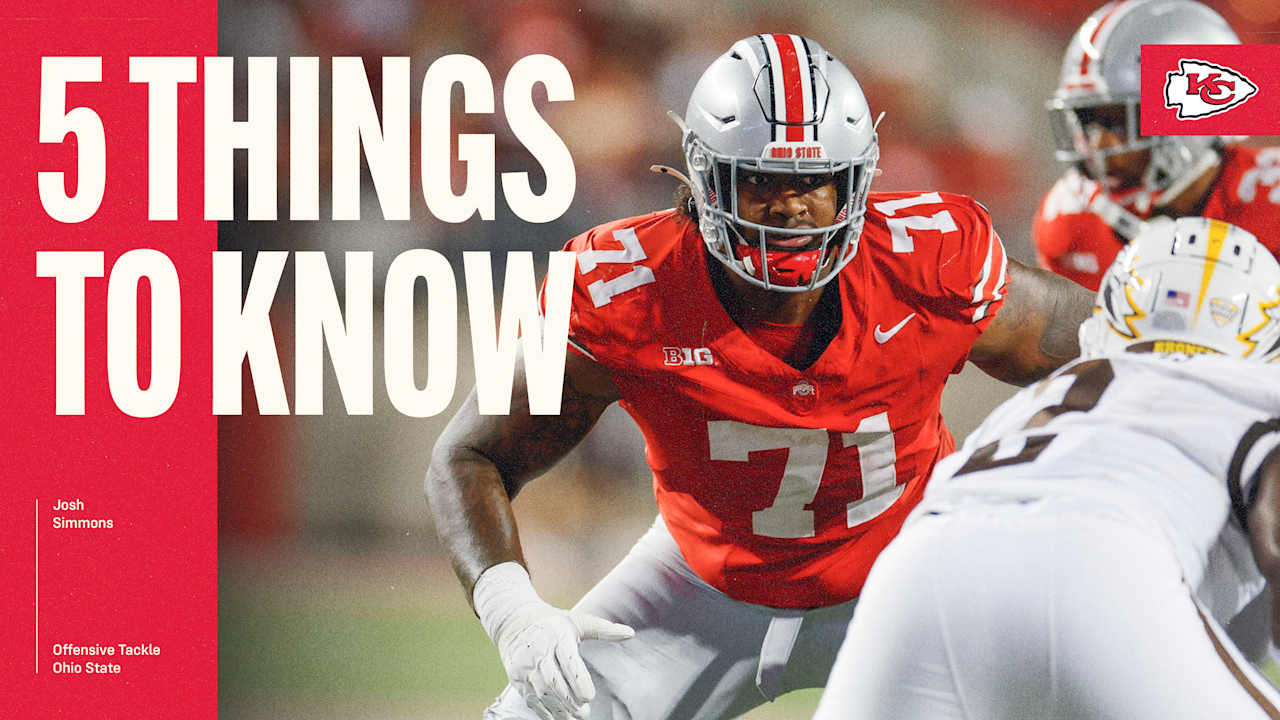 Five Things to Know About Chiefs First-Round Pick Offensive Tackle Josh Simmons