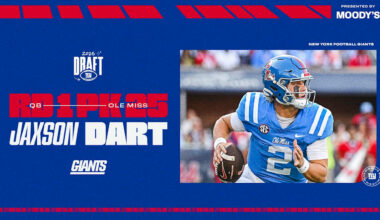 Giants trade with Texans for No. 25 pick, draft QB Jaxson Dart