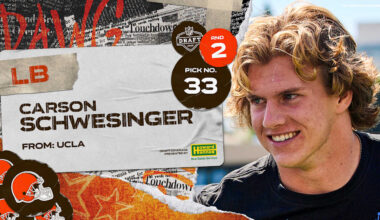 Browns select LB Carson Schwesinger with the No. 33 pick in the 2025 NFL Draft