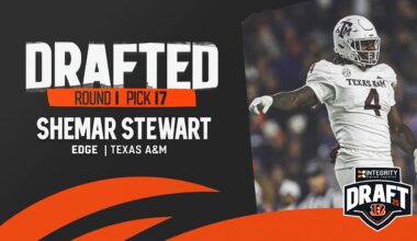 Shemar Stewart Selected 17th Overall By Bengals