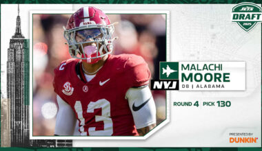 DB Malachi Moore Alabama, Round 4, Pick 130