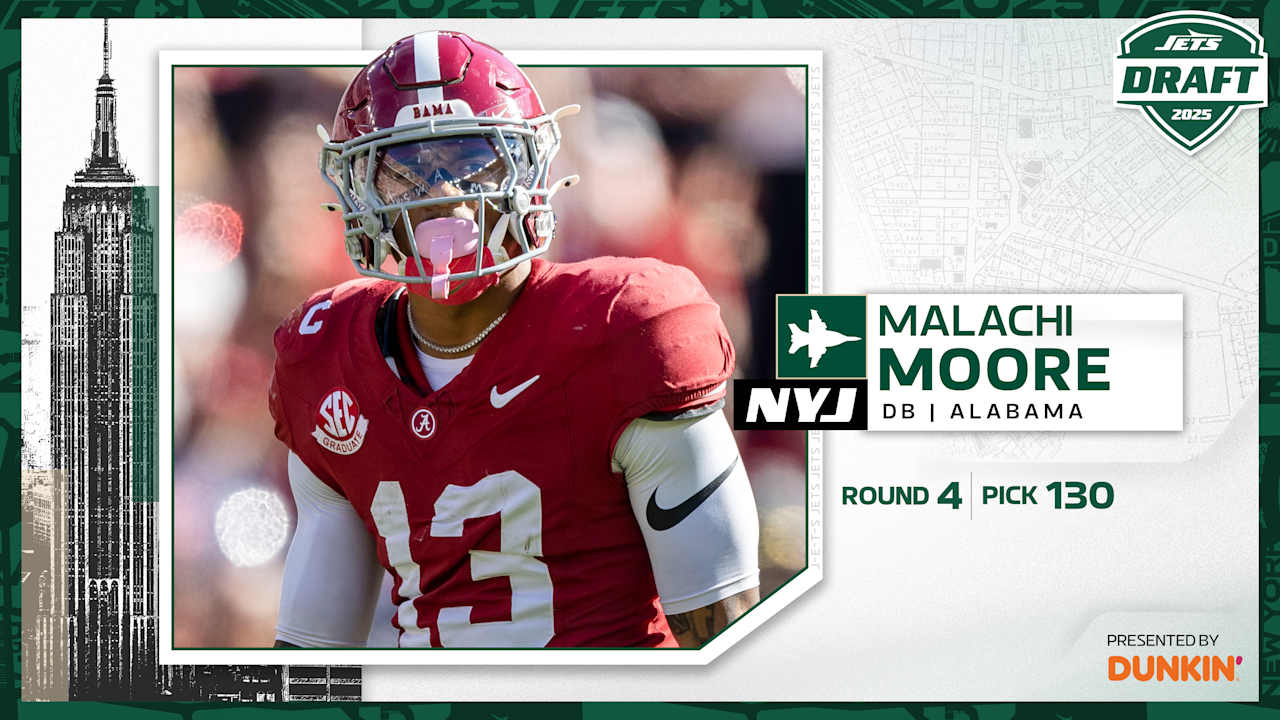 DB Malachi Moore Alabama, Round 4, Pick 130