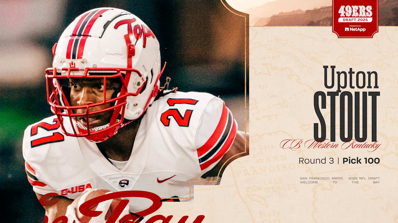 49ers Select CB Upton Stout with the No. 100 Pick in the 2025 NFL Draft