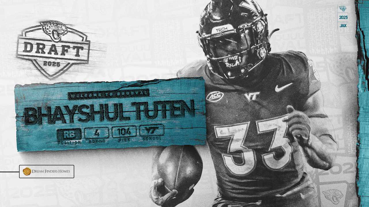 NFL Draft No. 104: Jaguars Select Bhayshul Tuten