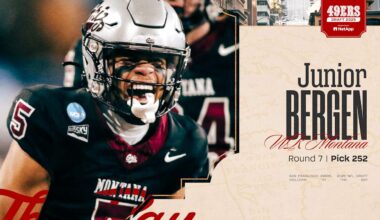 49ers Select WR Junior Bergen with the No. 252 Pick in the 2025 NFL Draft