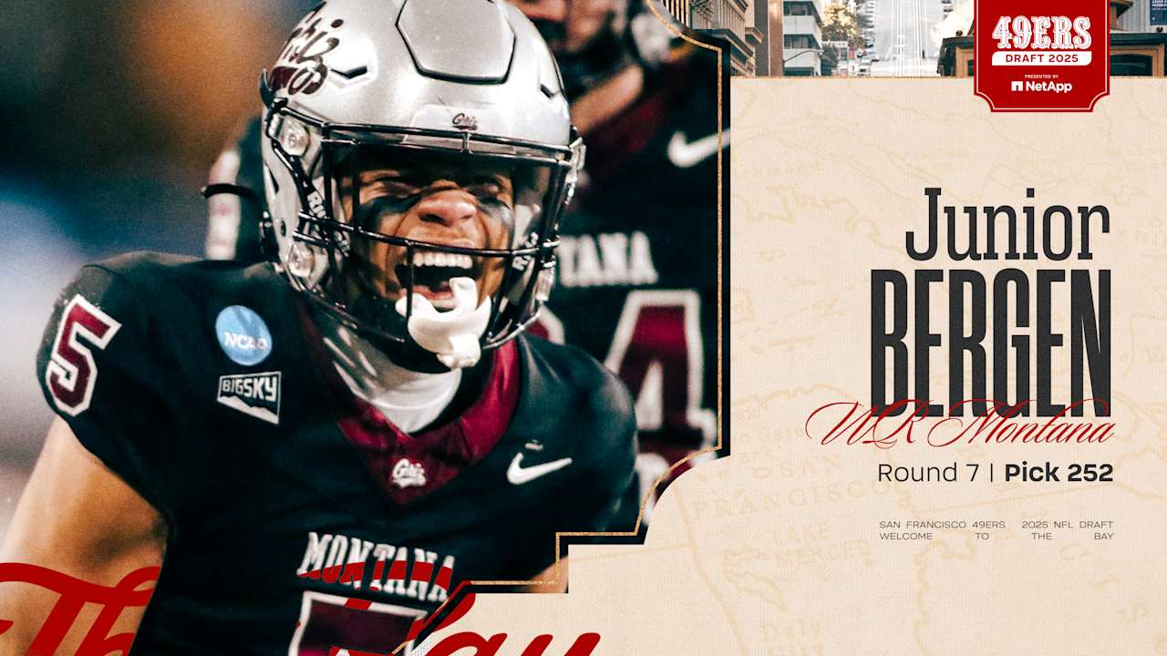 49ers Select WR Junior Bergen with the No. 252 Pick in the 2025 NFL Draft