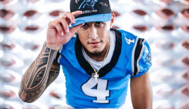 Tetairoa McMillan is keeping the No. 4, which wasn't always his first choice - Carolina Panthers