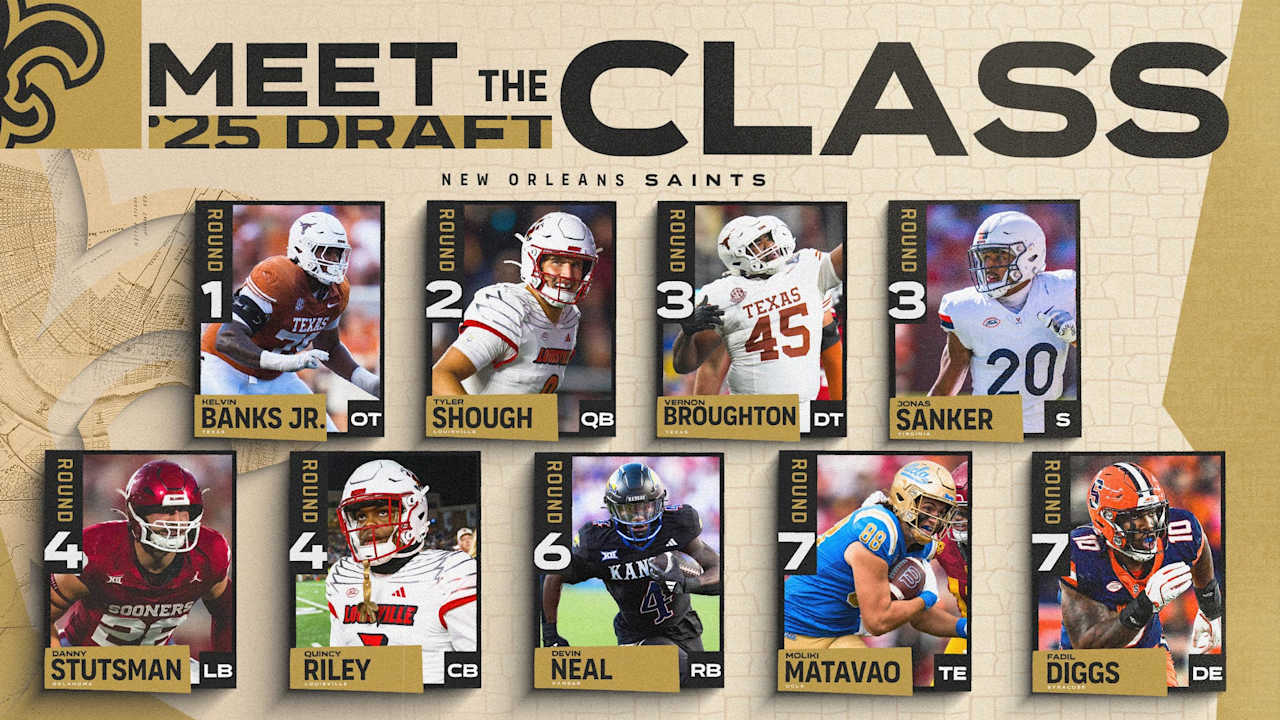 2025 Saints Draft Picks | Full List, Player Profiles & Recap