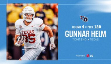 Titans Select Texas TE Gunnar Helm in Fourth Round of the NFL Draft