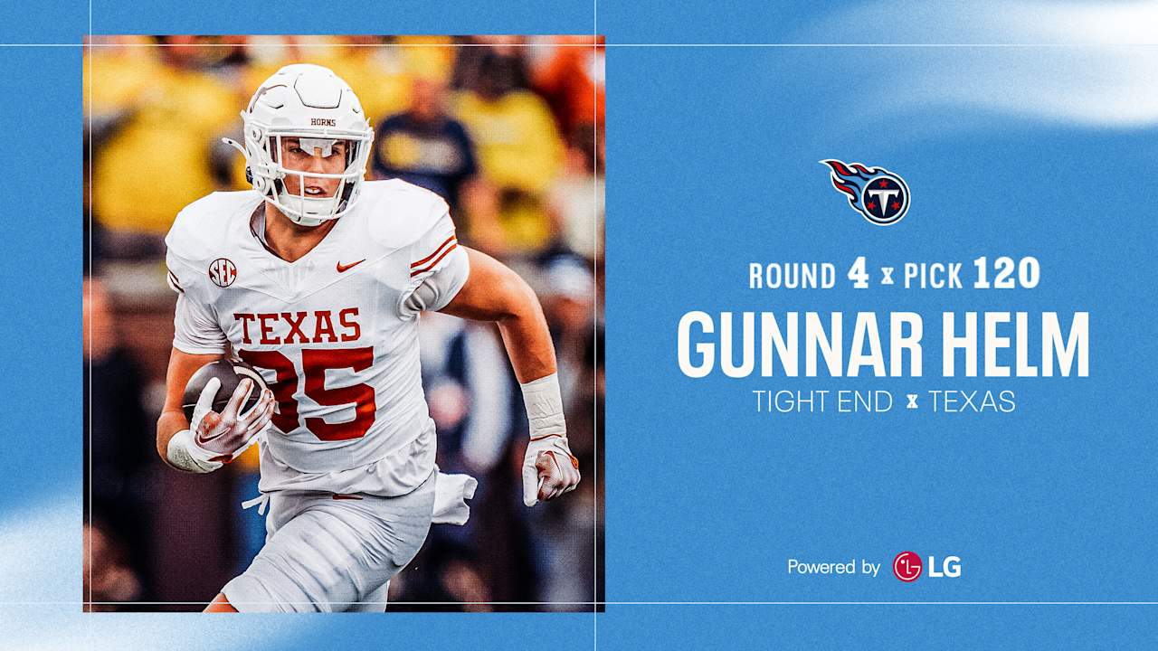 Titans Select Texas TE Gunnar Helm in Fourth Round of the NFL Draft