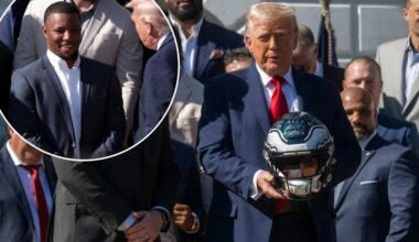 Donald Trump reveals his Saquon Barkley warning to Giants as Eagles visit White House