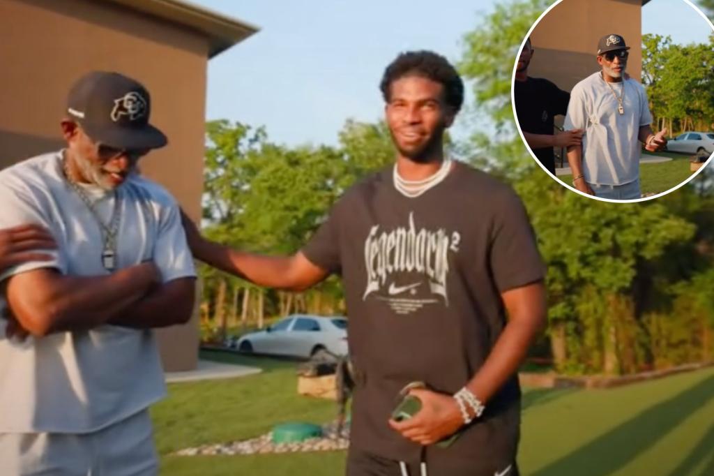 Deion Sanders' reaction to son Shedeur's NFL draft snubs revealed in new viral video