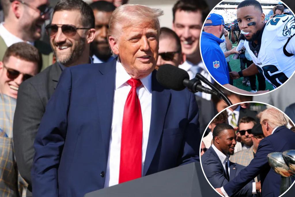 Giants clap back at Donald Trump's story of Saquon Barkley warning: ‘Stop yapping’