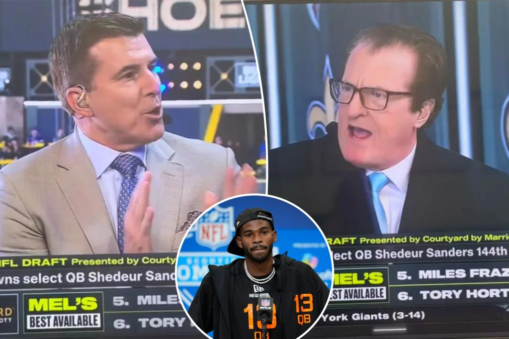 Rece Davis, Mel Kiper had tense moment during NFL draft over Shedeur Sanders