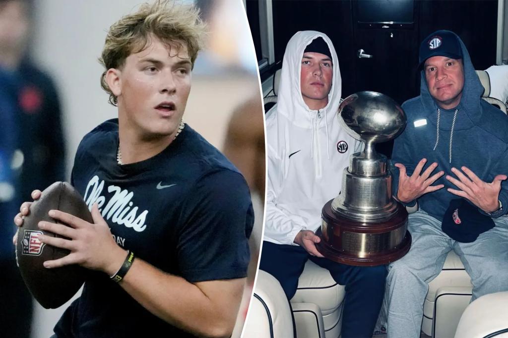 Jaxson Dart welcomes Giants opportunity after 'rollercoaster' Lane Kiffin experience