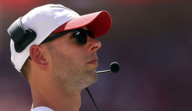 Arizona Cardinals head coach Jonathan Gannon looks on. The Cardinals have plenty of important NFL o...