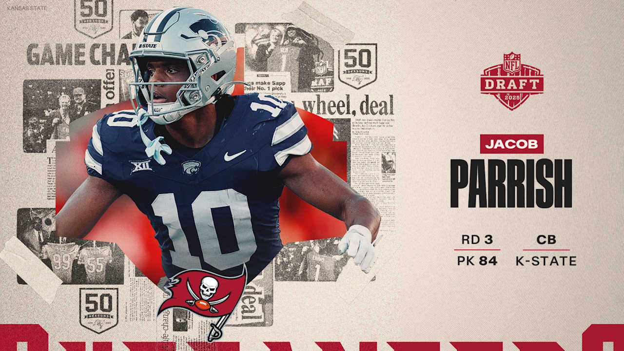 Tampa Bay Buccaneers Select Kansas State Cornerback Jacob Parrish with the 84th Pick in Round 3