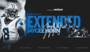 Panthers extend cornerback Jaycee Horn