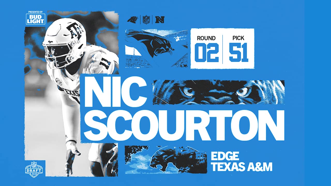 With the No. 51 overall pick, Panthers pick Nic Scourton 