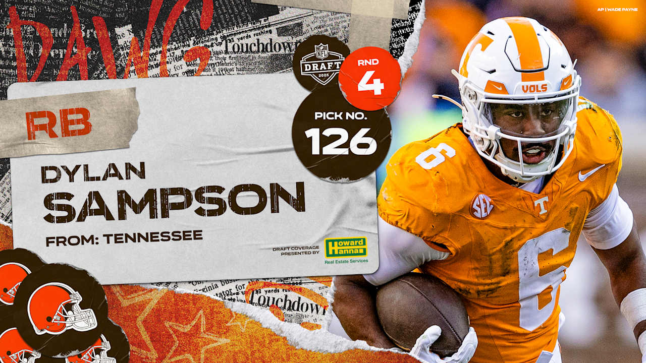 Browns select RB Dylan Sampson with the No. 126 pick in the 2025 NFL Draft